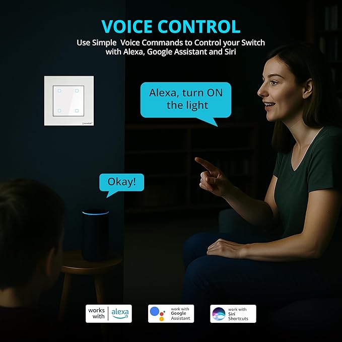 Wi-Fi Smart 4 Gang Touch Switch - Image 3